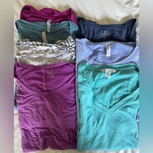 Athleta Shirt Bundle 8 pieces 🩷🩶💜💙🩶